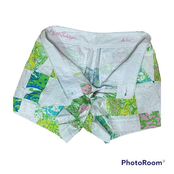 Lilly Pulitzer Multicolor Callahan Stretch Shorts Size 4 EUC - Picture 5 of 6
